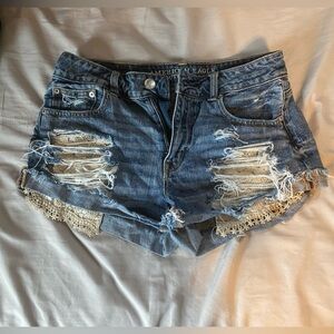 American Eagle Hi-Rise Festival Denim Short